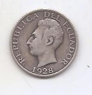 ECUADOR DEL AÑO 1928 DE 50 CENTAVOS